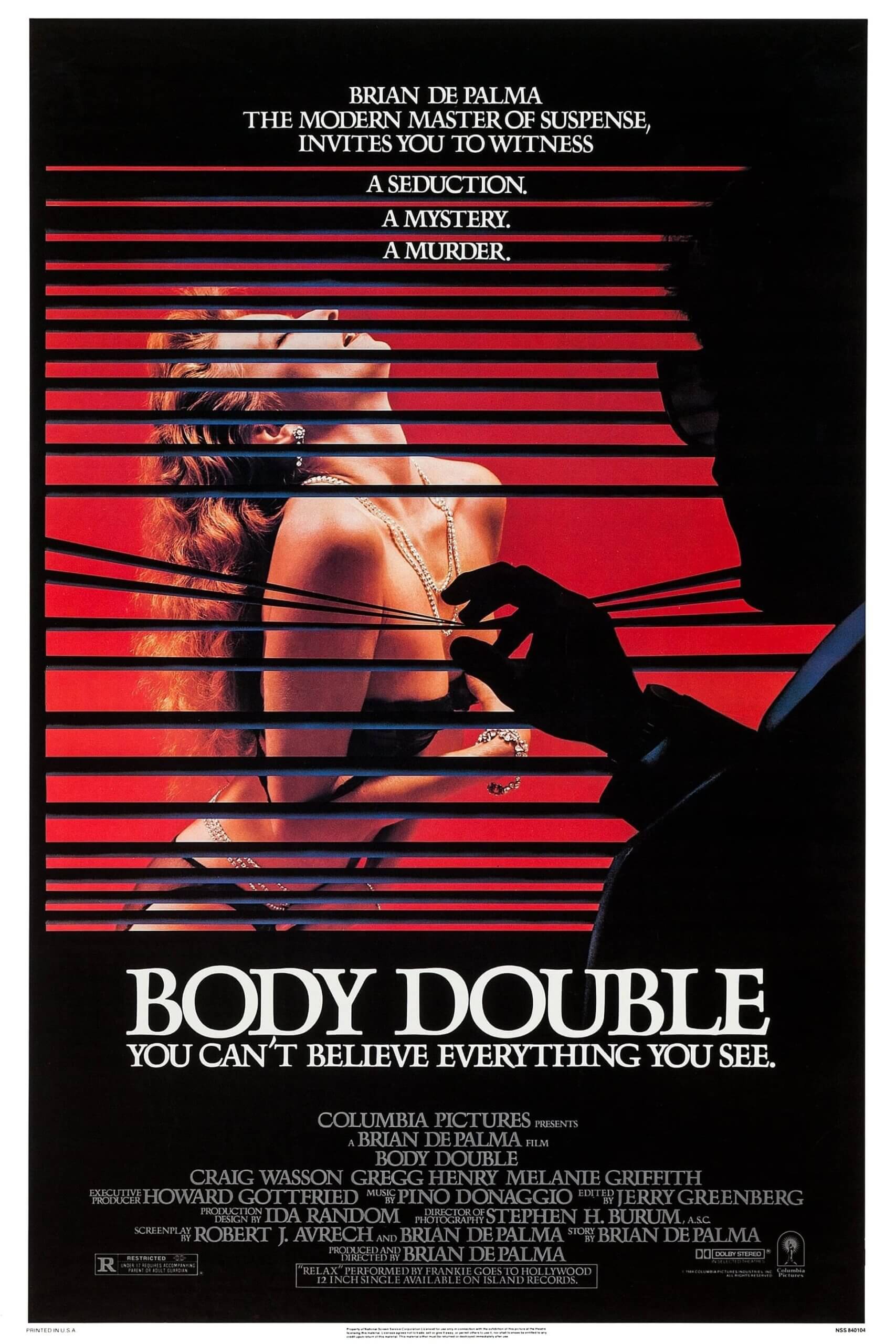 Movie poster for "Body Double"