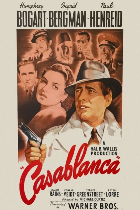 "Casablanca" (1943) movie poster